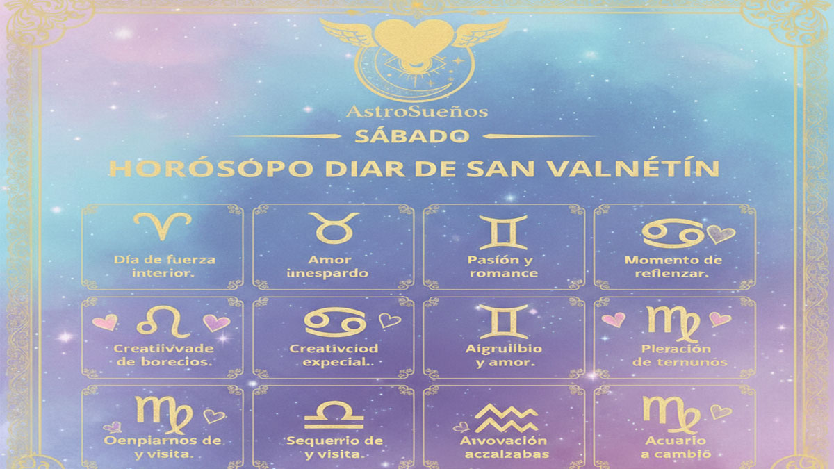 Horóscopo diario sábado 14 de febrero de 2026