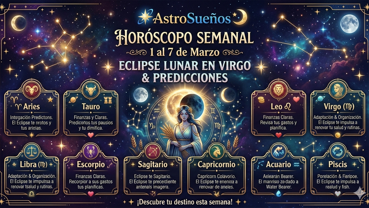 Horóscopo Semanal: Del 1 al 7 de marzo de 2026