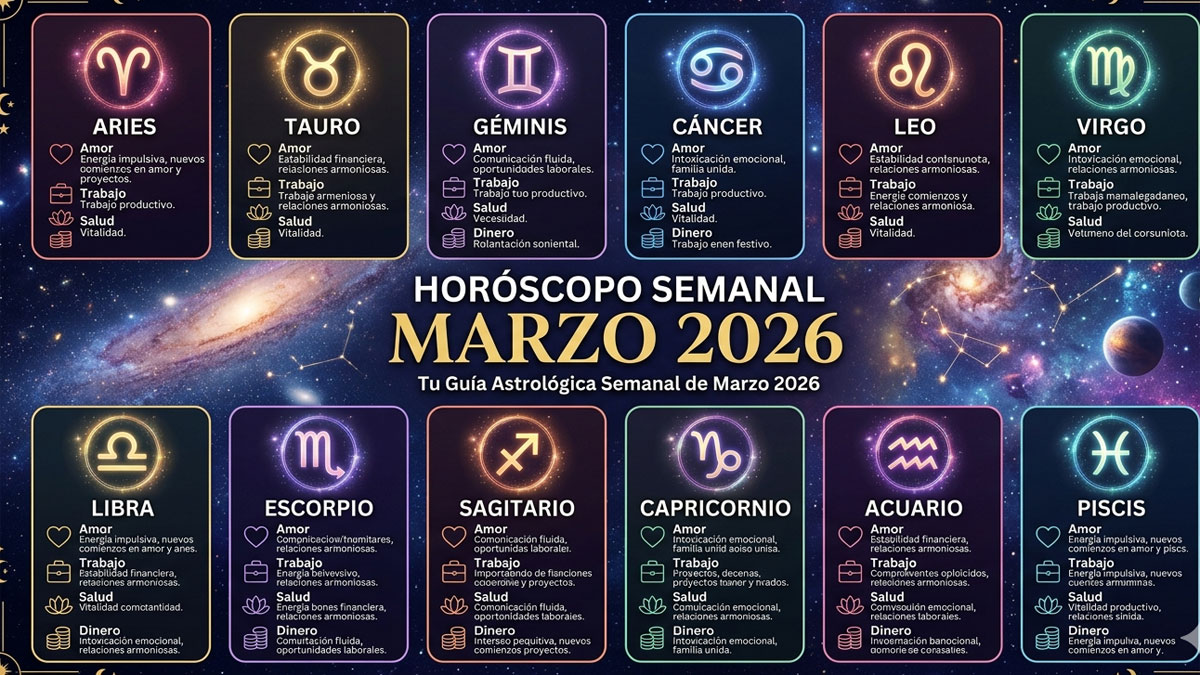 Horóscopo Semanal del 22 al 28 de marzo 2026