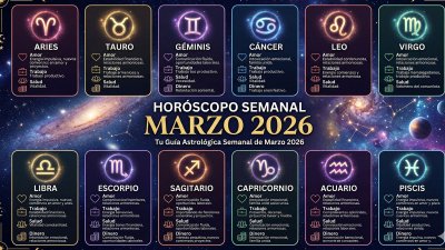 Horóscopo Semanal del 22 al 28 de marzo 2026: Predicciones